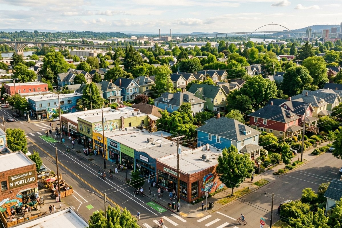 North Portland neighborhoods - artistic vibrant authentic community