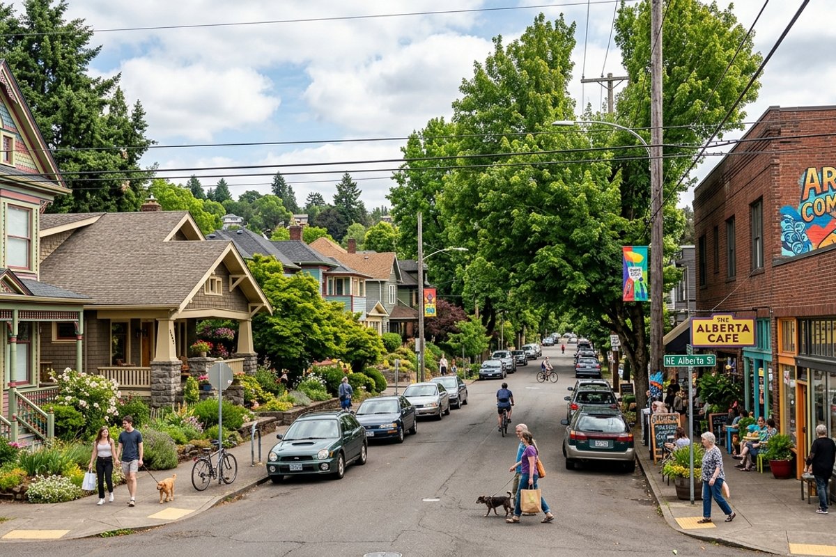 Northeast Portland neighborhoods - artistic cultural diverse community